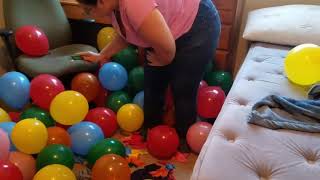 Balloon prank on girlfriend 216 balloons [upl. by Daveda827]