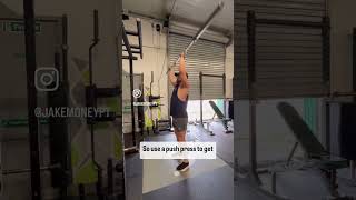 How to get big shoulders …push press for power and strength or for negative reps [upl. by Reisman464]