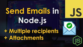 Send Emails in Nodejs  NodeMailer Tutorial [upl. by Cyler]