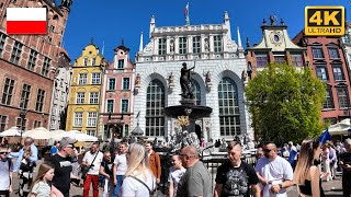 Gdańsk City Centre  Walking Tour 4K 🇵🇱 Poland [upl. by Jacklyn]