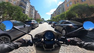 Oslo  Frogner Norway Vespa city tour POV [upl. by Penn395]