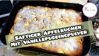 Sweet amp easy 🍎 saftiger Apfelkuchen mit Vanillepuddingpulver 🍎 Thermomix  mixiteasy by Steffi [upl. by Ninahs572]