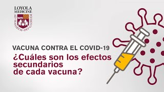 La vacuna contra el COVID19 ¿Cuáles son los efectos secundarios [upl. by Einnalem589]