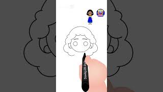 How to Draw Mirabel from Encanto Shorts drawingtutorial drawingforkids chuchutv drawingshorts [upl. by Maxantia]