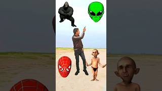 Head to Jocker Gorilla Dami to cosita alien amp spiderman  Magical vfx video [upl. by Aehsa]