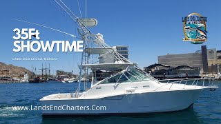 Cabo San Lucas Fishing Charters  35Ft Showtime  Cabo Express [upl. by Yoccm285]