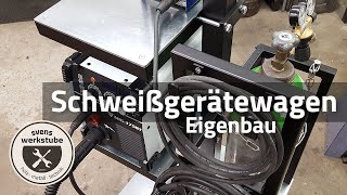 Höhenverstellbarer Schweißgerätewagen Eigenbau für 3 Geräte und 2 Gasflaschen [upl. by Seniag]