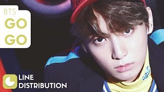 BTS  Go Go  Line Distribution [upl. by Monto]