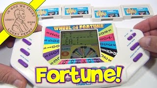 Wheel Of Fortune Handheld Electronic Game 7531 1995 Tiger Electronics [upl. by Fara636]