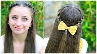 How to Create a Knotted Braid Tieback  Cute Hairstyles [upl. by Alleuqahs]