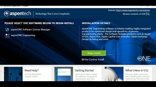 Aspen Plus  Aspen Hysys  InstallationV11 [upl. by Bowrah]