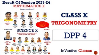 TRIGONOMETRY CLASS 10 DPP4 [upl. by Raimund]