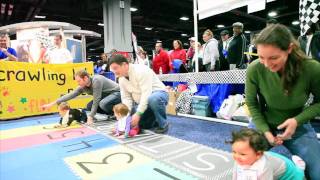 NBC4 Health and Fitness Expo Crawling Baby Race 2012 [upl. by Enilreug]