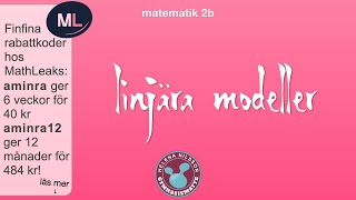 2b 135 linjära modeller [upl. by Placida481]