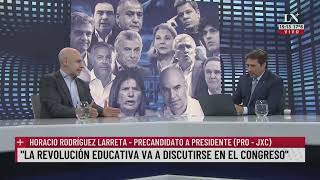 Horacio Rodríguez Larreta quotJamás critico a alguien de JxCquot [upl. by Aivatnahs927]