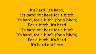 Hard Out Here  Lily Allen  Lyric Video [upl. by Thaxter]