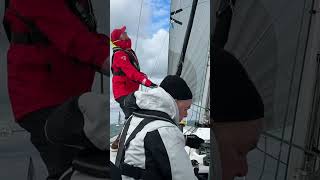 J105 blasting to JOG race win with A5 kite in 25knot wind on the Solent [upl. by Umberto]