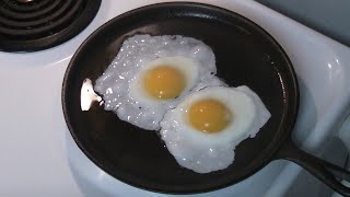 Seasoning Lodge Cast Iron Griddle on Stove Top with Bacon Grease [upl. by Ramedlab]