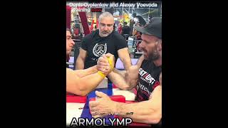 Denis Cyplenkov and Alexey Voevoda then vs now 💪🥶 deniscyplenkov armwrestling shortsvideo [upl. by Joan]