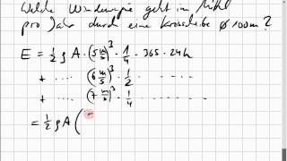 Jahresenergie aus einfacher Windstatistik [upl. by Trometer]