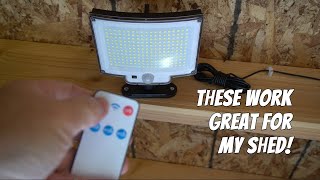 Solar Outdoor Lights Motion Sensor Review [upl. by Hyacintha]