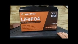 Unboxing a lifepo4 100ah 12 volt battery by powerurus [upl. by Photima]