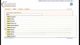 Math Genealogy Project MathSciNet ID Tutorial [upl. by Madelaine257]