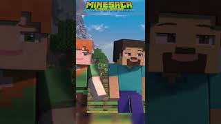 Alex introduces steve with villagers minecraft shorts steve villagers [upl. by Nos877]