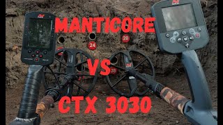 MANTICORE vs CTX 3030  quotSKARPAquot minelab manticore ctx3030 [upl. by Romney630]