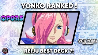 One Piece Card Game  YONKO RANKED 1 wREIJU [upl. by Dnomso]