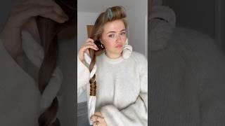 heatless curls method with socks 🫶🏼 heatlesscurls hairstyle hair haircare hairstyles [upl. by Aizat]