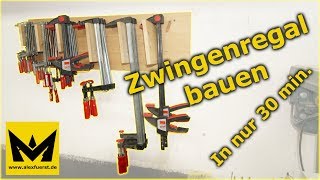 Zwingenregal selbst bauen  In nur 30 Minuten [upl. by Halyhs]