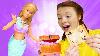 Spaß mit Barbie im Schwimmbad  3 Folgen am Stück  Puppen Video mit Irene [upl. by Asiek244]