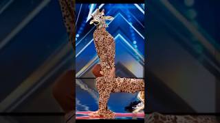 Man performer transformed into a giraffe on AGT Americas Got Talent americagottalent magic [upl. by Silverts946]