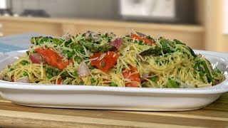 Angel Hair Pasta with Spring Vegetables [upl. by Adnamaa]