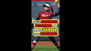 Why is softball pitching so much harder than baseball [upl. by Ynohtnael]