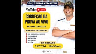 LIVE DA CORREÇÃO DA PROVA 2024 MOM MOC PARANAGUÁ MARANHÃO SALVADOR RIO GRANDE DO NORTE E BELÉM [upl. by Kylie]