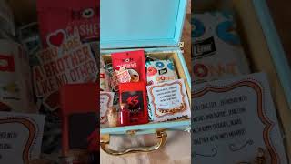 Rakhi hamper for brotherRaksha Bandhan giftTrunk hamperGifts for brotherrakhigifts rakhispecial [upl. by Abramson555]