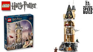 LEGO Harry Potter Hogwarts Owlery  76430 Speed Build 60fps [upl. by Petulia]