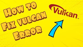 How To Fix Vulkan1dll Missing Error Solution 2020  Working 100 [upl. by Eboh]