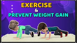 8 FLOOR EXERCISES TO PREVENT WEIGHT GAIN KIDS WORKOUT [upl. by Shaer]