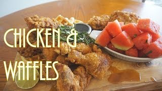 QT How To Make CHICKEN amp WAFFLES [upl. by Ahtiuqal]