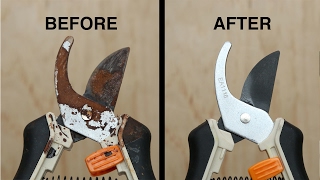 How To Remove Rust From Garden Tools [upl. by Pawsner772]