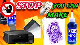 how to making stencil ink for tattoo printer [upl. by Herm630]