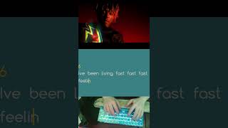 Juice wrld fast fast fast fast  Typing songs pt 1 fasttypingkeyboard typingspeed [upl. by Omsare397]