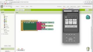 21 App inventor DatePicker and TimePicker الوقت والتاريخ [upl. by Hillery278]