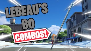 LEBEAUS B0 COMBOS  FORTNITE PICKAXE REVIEW [upl. by Morganne]