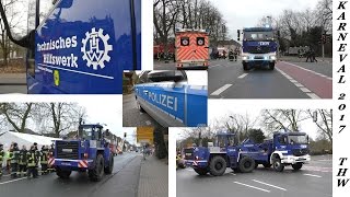 Einsatzfahrten Karneval 2017 THWZusammenschnitt Gronau [upl. by Byrd]