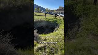 Hot spring formation in Yellowstone National Park… geothermal yellowstone hotsprings sinkhole [upl. by Samara175]