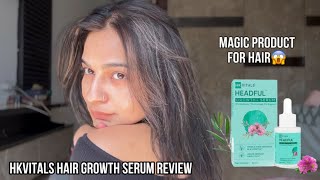 Effective solution for hair growth  HKVitals Hair growth serum review [upl. by Chloe]